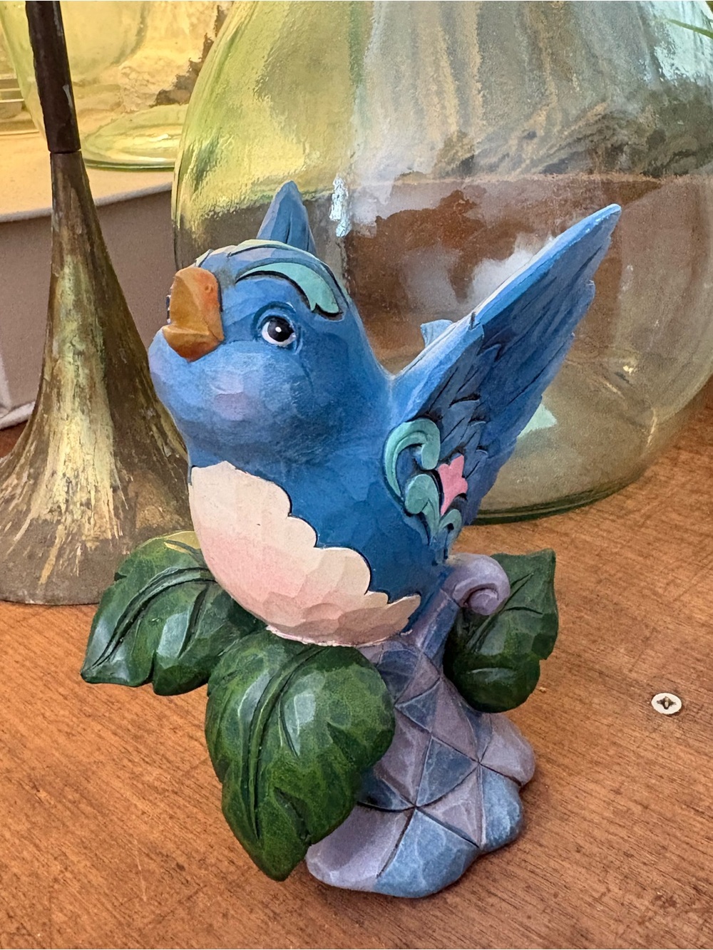 Jim Shore Bluebird on Branch Figurine